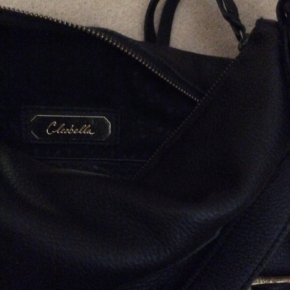 Cleobella hobo  bag black leather buckle trim - Picture 5 of 7